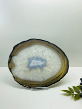 Load image into Gallery viewer, Large polished Natural Agate slice - cheese board, serving platter or display piece