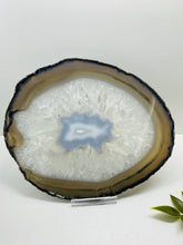 Load image into Gallery viewer, Large polished Natural Agate slice - cheese board, serving platter or display piece