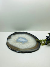 Load image into Gallery viewer, Large polished Natural Agate slice - cheese board, serving platter or display piece