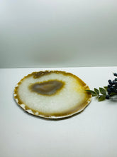 Load image into Gallery viewer, Large polished Natural Agate slice - cheese board, serving platter or display piece