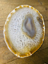 Load image into Gallery viewer, Large polished Natural Agate slice - cheese board, serving platter or display piece