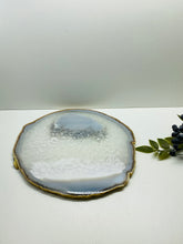 Load image into Gallery viewer, Large polished Natural Agate slice - cheese board, serving platter or display piece