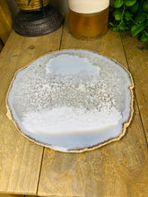 Load image into Gallery viewer, Large polished Natural Agate slice - cheese board, serving platter or display piece