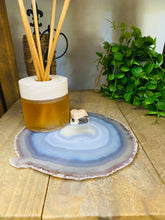 Load image into Gallery viewer, Large polished Natural Agate slice - cheese board, serving platter or display piece