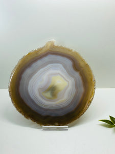 Large polished Natural Agate slice - cheese board, serving platter or display piece