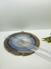 Load image into Gallery viewer, Large polished Natural Agate slice - cheese board, serving platter or display piece