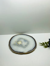 Load image into Gallery viewer, Large polished Natural Agate slice - cheese board, serving platter or display piece