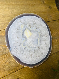 Large polished Natural Agate slice - cheese board, serving platter or display piece