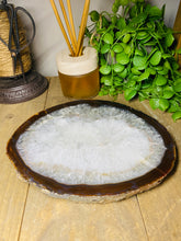 Load image into Gallery viewer, Large thick polished Natural Agate slice - cheese board, serving platter or display piece