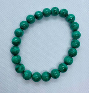 Malachite bead bracelet
