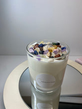 Load image into Gallery viewer, Large mixed Tumbled stone natural soy Candle - Large candle size (285g)