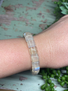 Moonstone bead bracelet