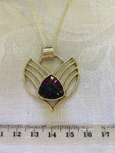 Load image into Gallery viewer, Mystic Quartz sterling silver pendant - necklace