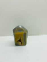 Load image into Gallery viewer, Natural Agate Druze tower - natural stone paper weight - home decor or unique office display