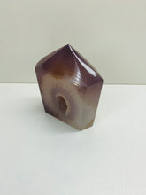 Load image into Gallery viewer, Natural Agate Druze tower - natural stone paper weight - home decor or unique office display