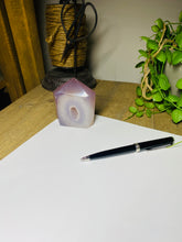 Load image into Gallery viewer, Natural Agate Druze tower - natural stone paper weight - home decor or unique office display