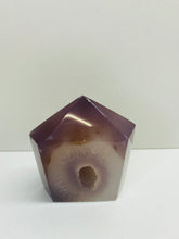 Load image into Gallery viewer, Natural Agate Druze tower - natural stone paper weight - home decor or unique office display