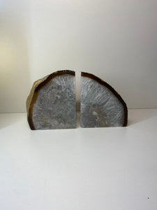 Natural Agate book ends 04