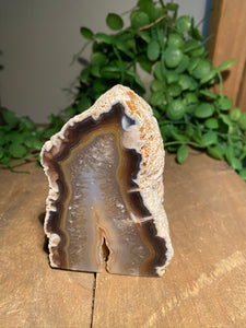 Natural Agate end - natural stone paper weight - home decor or unique office display AEMD0008