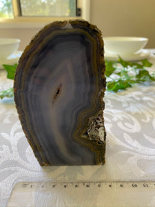 Natural Agate end - natural stone paper weight - home decor or unique office display AEMD0012
