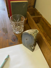 Load image into Gallery viewer, Natural Agate end - natural stone paper weight - home decor or unique office display AEMD0012