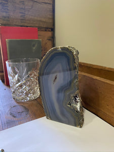 Natural Agate end - natural stone paper weight - home decor or unique office display AEMD0012
