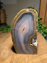 Load image into Gallery viewer, Natural Agate end - natural stone paper weight - home decor or unique office display AEMD0012