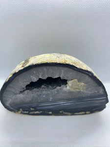 Freestanding Natural Agate Geode - home decor or unique office display 
