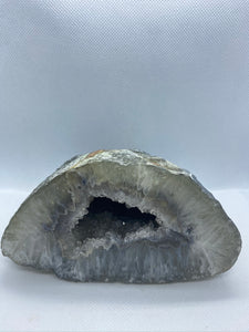 Freestanding Natural Agate Geode - home decor or unique office display 