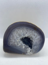 Load image into Gallery viewer, Freestanding Natural Agate Geode - home decor or unique office display 