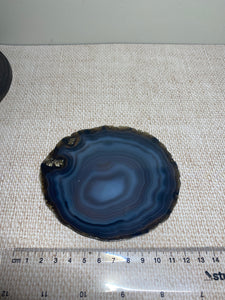 Natural polished Agate Slice drink coasters - Set of 4 22