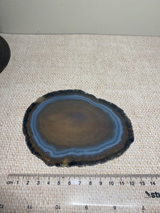 Natural polished Agate Slice drink coasters - Set of 4 22