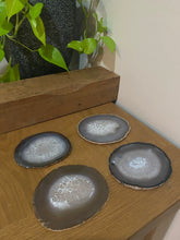 Load image into Gallery viewer, Natural polished Agate Slice drink coasters - Set of 4 23