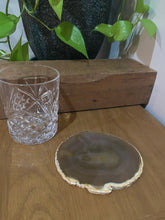 Load image into Gallery viewer, Natural polished Agate Slice drink coasters - single slice