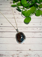 Load image into Gallery viewer, Pietersite pendant set in sterling silver - necklace