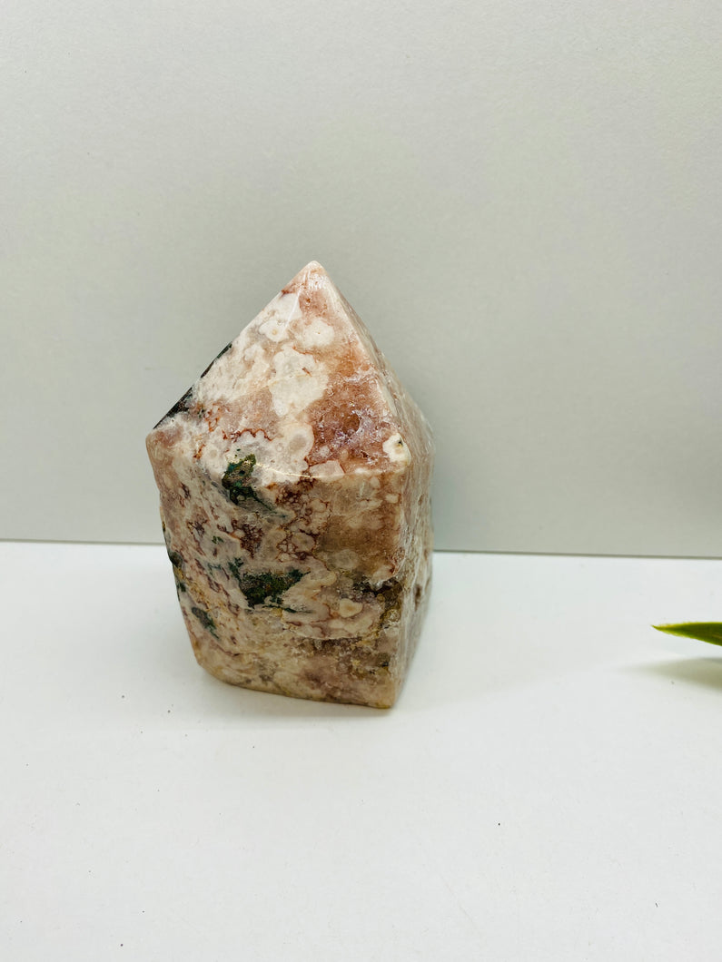 Pink Amethyst Crystal tower - paper weight or display piece