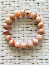 Load image into Gallery viewer, Pink Opal round bead bracelet