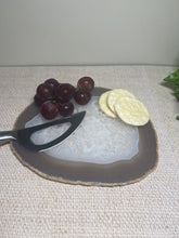 Load image into Gallery viewer, Polished Natural Agate slice - small cheese board or serving platter
