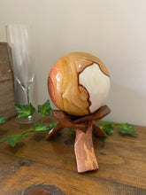 Load image into Gallery viewer, Pollychrome Jasper sphere display piece - office decor or unique home display piece