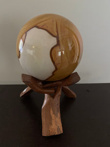 Pollychrome Jasper sphere display piece - office decor or unique home display piece