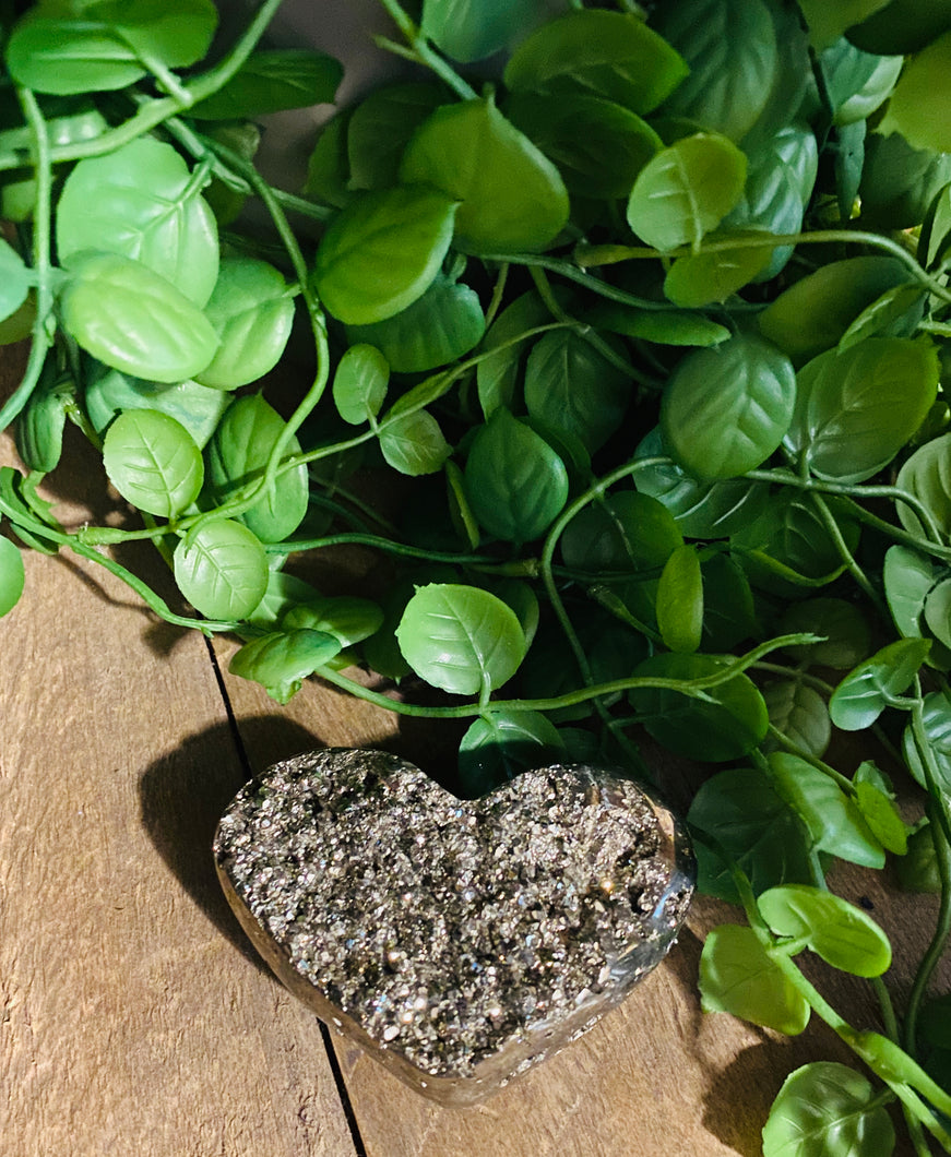 Pyrite love heart