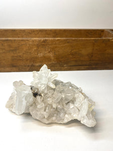 Quartz Crystal Cluster including Japan Law Twin Quartz Crystal
