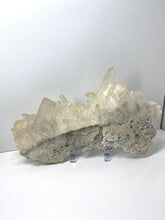Load image into Gallery viewer, Quartz Crystal Cluster on stand