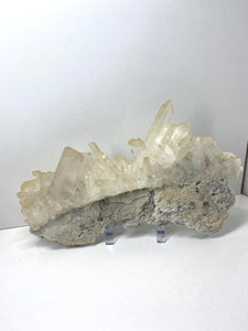 Quartz Crystal Cluster on stand