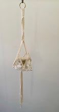 Load image into Gallery viewer, Quartz Crystal Geode Macrame wall hanging
