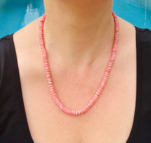 Load image into Gallery viewer, Rhodochrosite bead necklace