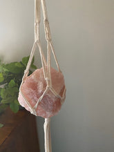 Load image into Gallery viewer, Rose Quartz Macrame wall hanging - large