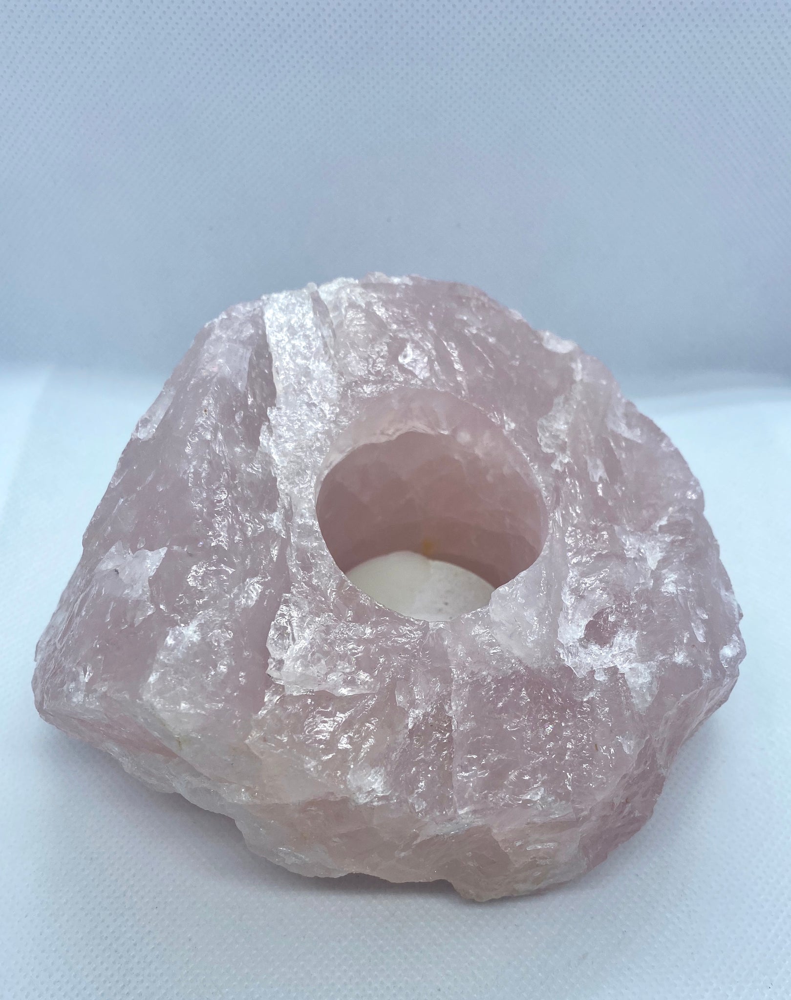 Load image into Gallery viewer, Rose Quartz Candle Holder