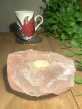 Load image into Gallery viewer, Rose Quartz Candle Holder