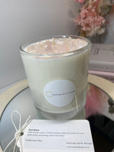 Load image into Gallery viewer, Large Rose Quartz natural soy Candle - Large candle size (285g)
